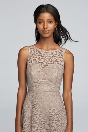 sleeveless lace dress